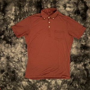 State & Liberty Maroon Athletic Fit Polo